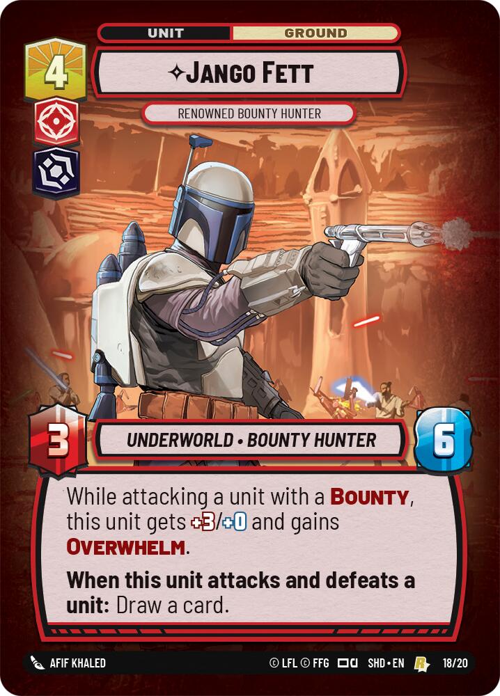 Jango Fett - Renowned Bounty Hunter (18/20) [Shadows of the Galaxy: Weekly Play]