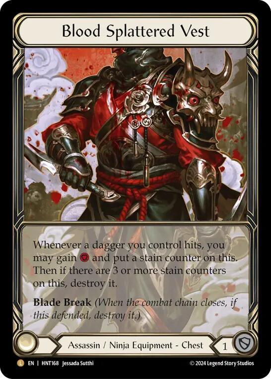 Blood Splattered Vest Extended Art Cold Foil