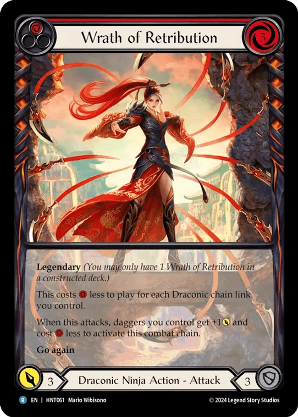 Wrath of Retribution Rainbow Foil (Extended Art)