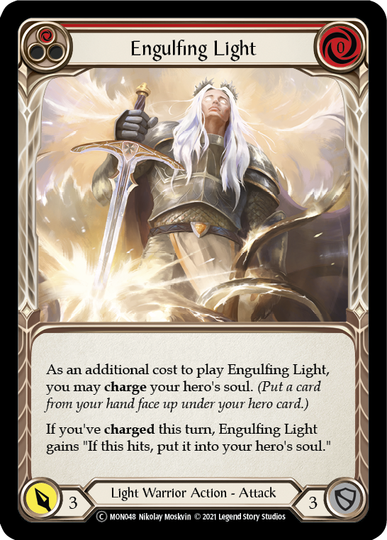 Engulfing Light (Red) [U-MON048-RF] (Monarch Unlimited)  Unlimited Rainbow Foil