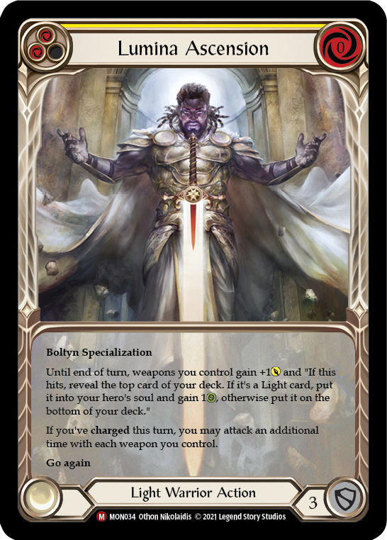 Lumina Ascension (Extended Art) [MON034-EA] (Monarch) 1st Edition Rain