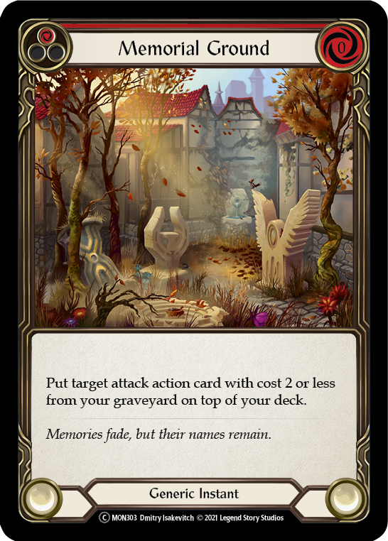 Memorial Ground (Red) [U-MON303-RF] (Monarch Unlimited)  Unlimited Rainbow Foil